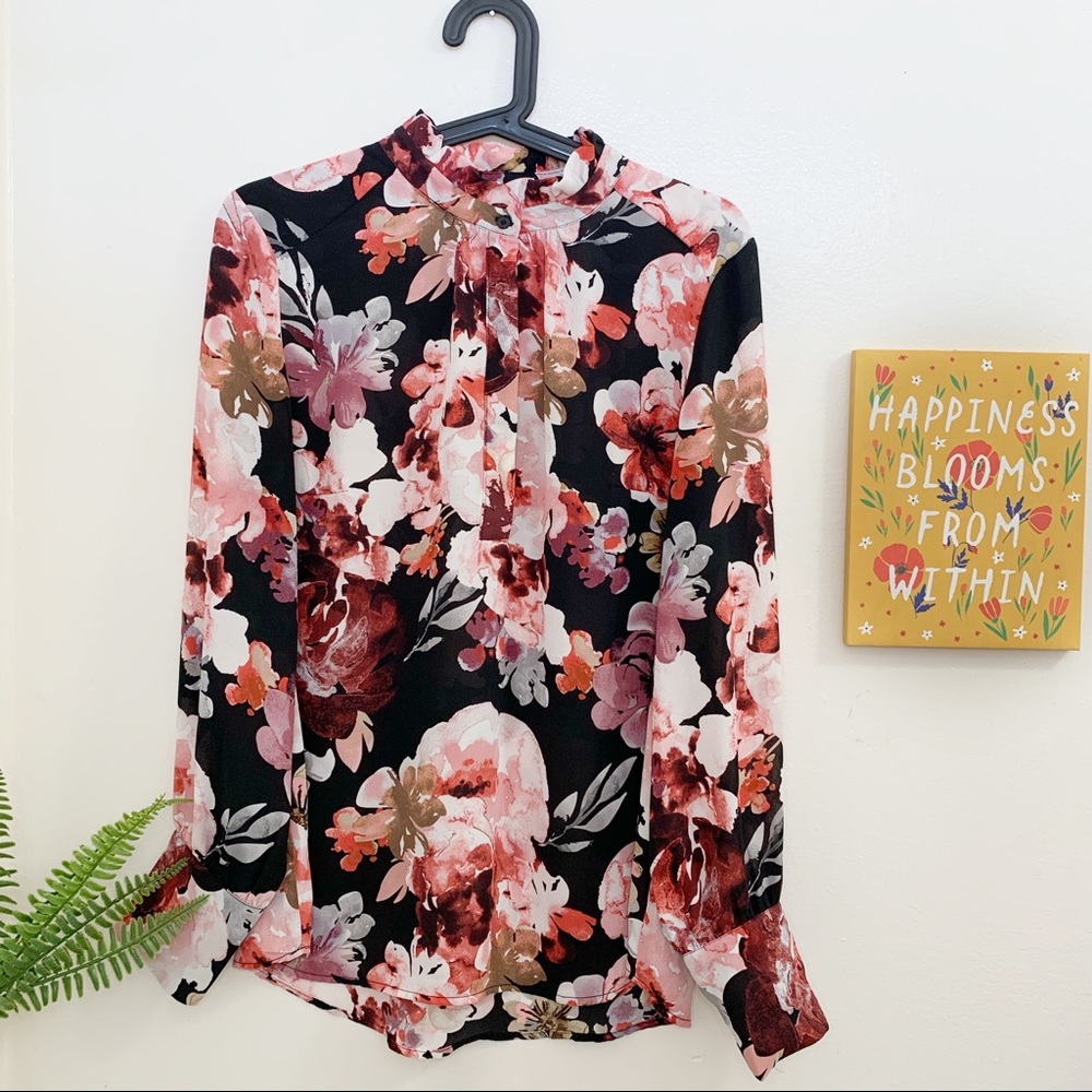 Eliane Rose | Floral Long Sleeve Blouse